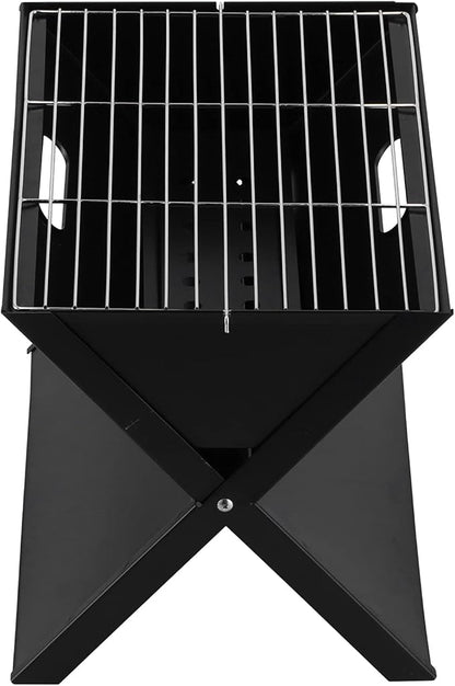 X Shape Charcoal Grill - Portable & Foldable BBQ Grill for Outdoor Cooking & Camping