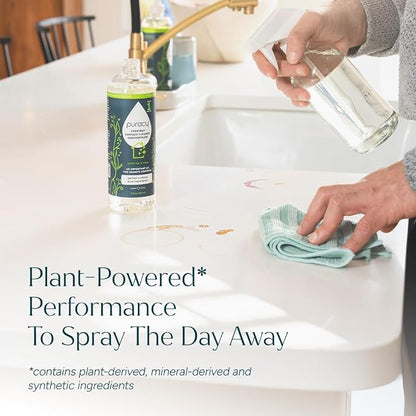 Puracy All Purpose Cleaner Concentrate – Plant-Powered Multi-Surface Cleaner - Surface Cleaner Solution As Seen on TikTok (Organic Lemongrass, 16 fl oz, 1 Pack)