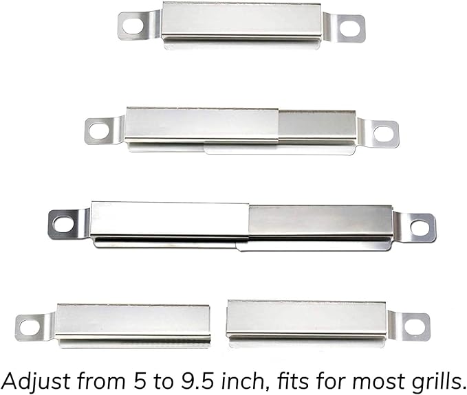 Utheer Grill Replacement Parts for Charbroil Advantage Series 4 Burner 463344015 463343015 463240015 463432215 Gas Grills, 3 Burner 463436815, Grill Burner Heat Plate Shield Adjustable Crossover Tube