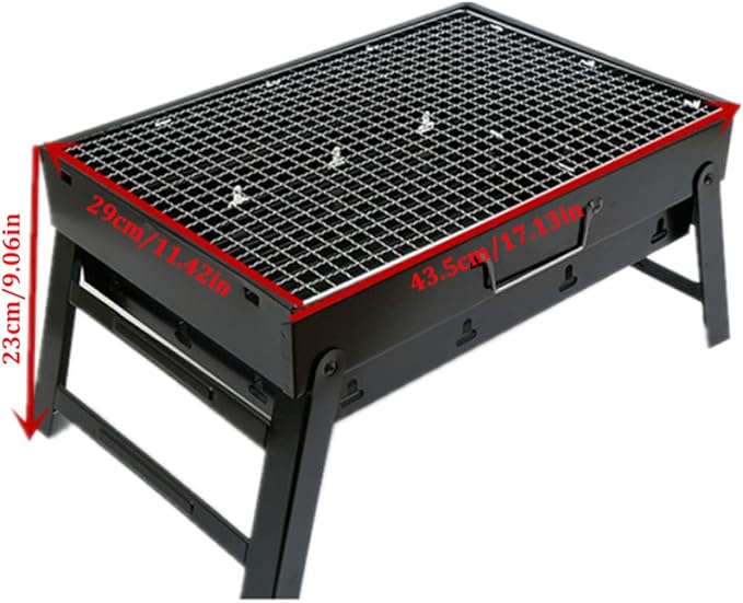 BBQ Grill Portable Barbecue Grill Portable Charcoal Fire Pit Barbecue Smoke-Free BBQ Desk Tabletop for Home Camping