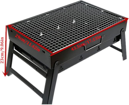 BBQ Grill Portable Barbecue Grill Portable Charcoal Fire Pit Barbecue Smoke-Free BBQ Desk Tabletop for Home Camping