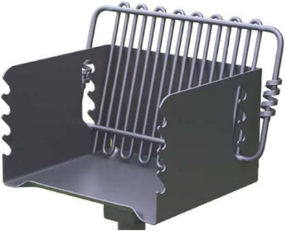 Pilot Rock 2 Pack Park-Style Steel Outdoor BBQ Charcoal Grill (Asadores de Carbon), Cooking Grate and Post for Camping or Backyard