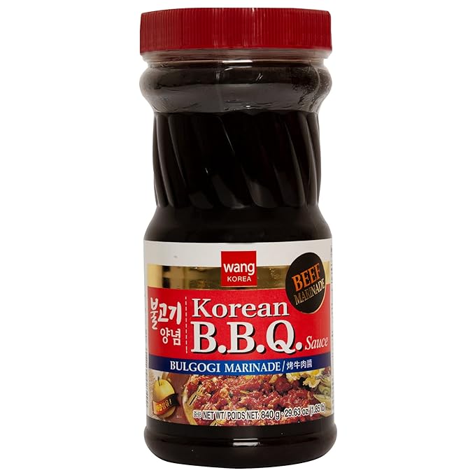 Wang Bulgogi Sauce - Korean BBQ Marinade for Beef Bulgogi, Authentic Korean Bulgogi Sauce, Sweet Savory Flavor, No MSG, Made in Korea - 29.63oz Bottle - Perfect for Korean BBQ