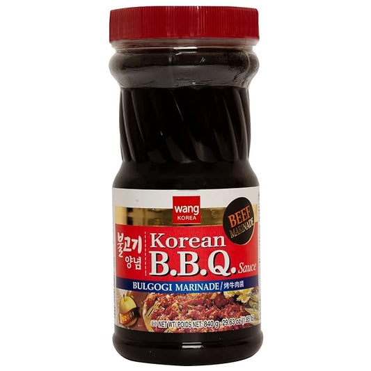 Wang Bulgogi Sauce - Korean BBQ Marinade for Beef Bulgogi, Authentic Korean Bulgogi Sauce, Sweet Savory Flavor, No MSG, Made in Korea - 29.63oz Bottle - Perfect for Korean BBQ