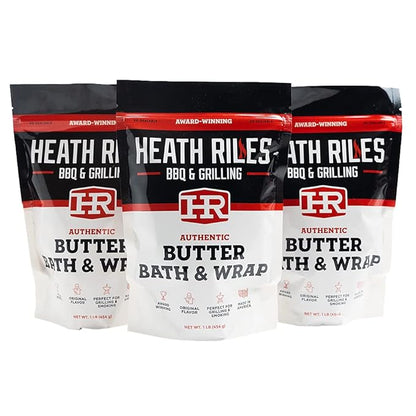 Heath Riles BBQ Butter Bath and Wrap, Champion Pitmaster Recipe, Award Winning Technique, Bag 16 oz.
