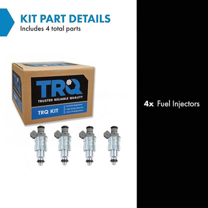 TRQ Fuel Injector Set | For 1996-2002 Dodge Dakota 1996-2000 Jeep Cherokee 1997-2002 Wrangler