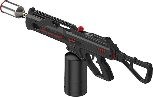 Propane Torch Gun with One-Touch Max Fire, Kitchen Blow Torch for Sous Vide Searing Steak, Grill, Charcoal Starter, Campfire(Propane Tank Not Included)