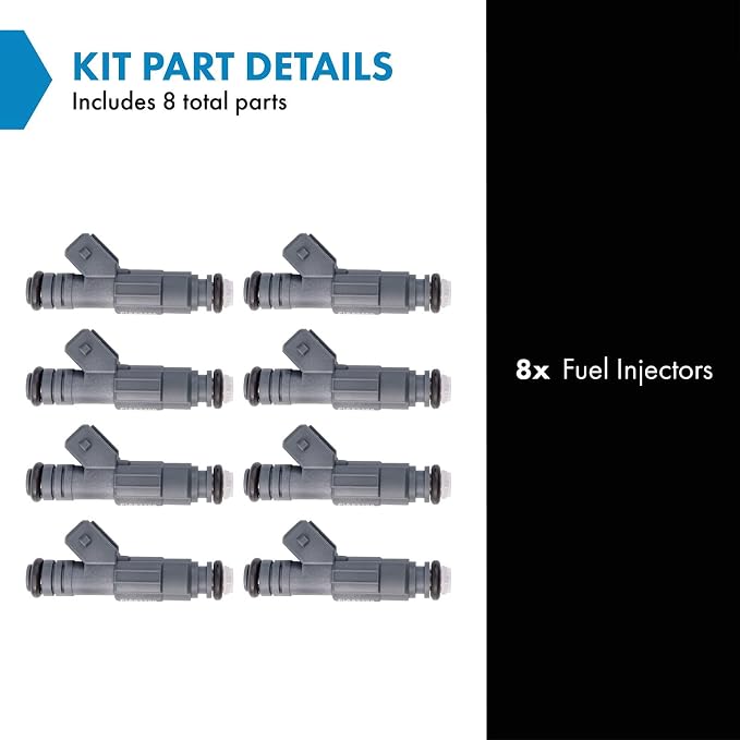 TRQ Fuel Injector Set | For 2004-2006 Cadillac CTS 1998-2002 Chevrolet Camaro 1997-2004 Corvette Pontiac Firebird 2004 GTO