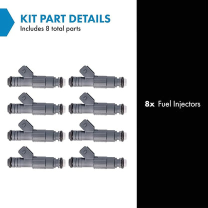 TRQ Fuel Injector Set | For 2004-2006 Cadillac CTS 1998-2002 Chevrolet Camaro 1997-2004 Corvette Pontiac Firebird 2004 GTO