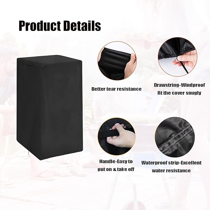 Smoker Cover, Heavy Duty Waterproof Outdoor Grill
