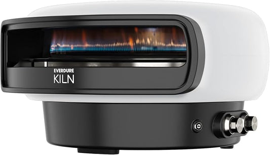 Everdure KILN R Series 2-Burner Gas Pizza Oven - 16” Restaurant Quality Pizza in Under 2 Minutes - Backyard, Portable Pizza Oven for Families & Pizza Enthusiasts, Cooks More Than Pizza, Stone