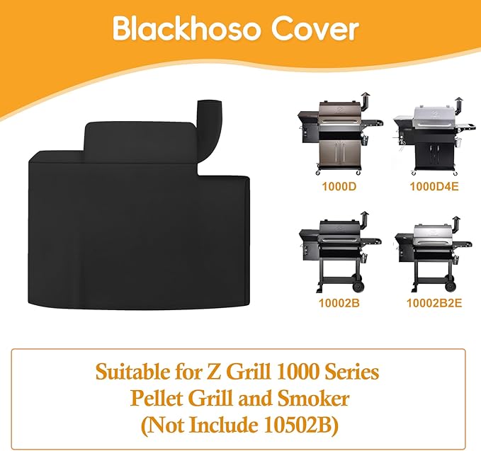 Grill Cover for Z Grill 1000 Series Pellet Grill and Smoker, Waterproof Heavy Duty Z Grill 1000 Series Pellet Smoke Cover, Outdoor BBQ Accessory