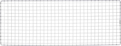 HARFINGTON Square BBQ Grill Net 19x50cm Electroplated Stainless Steel Barbecue Mesh Mat for Baking Smoking Charcoal Grilling Roasting
