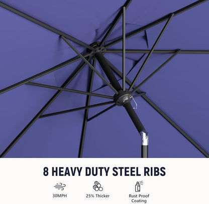 Outdoor Patio Umbrella, 8 Ribs Market Table Umbrella