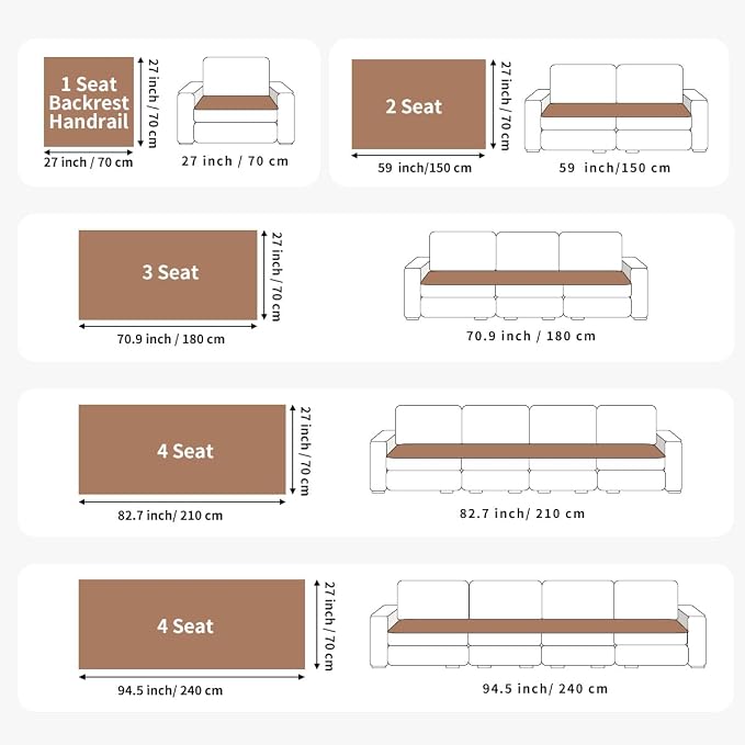 Velvet Couch Covers for Dogs, Dog Sectional Couch Covers, Pet Couchs Cover for 3-4 Seater, Couchs Protector for Dogs, Sectional Sofa Cover for Pet Washable(1PC,Dark Brown,27.6"×82.7")