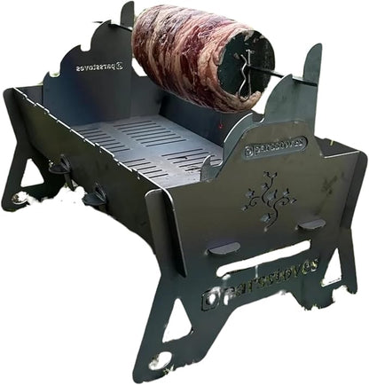 Foldable Charcoal Grill with 20x12 in (50x30 cm) Cooking Surface