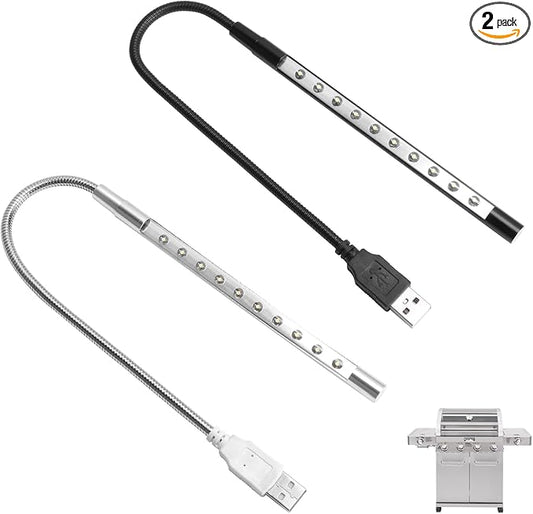 2 Pack Barbecue Grill USB Light for Monument Mesa 300 Gas Grills | Super-Bright Grilling Lights, Gifts for Men, Monument 25392 Gas Grill Accessories, Adjusted 360 Degrees