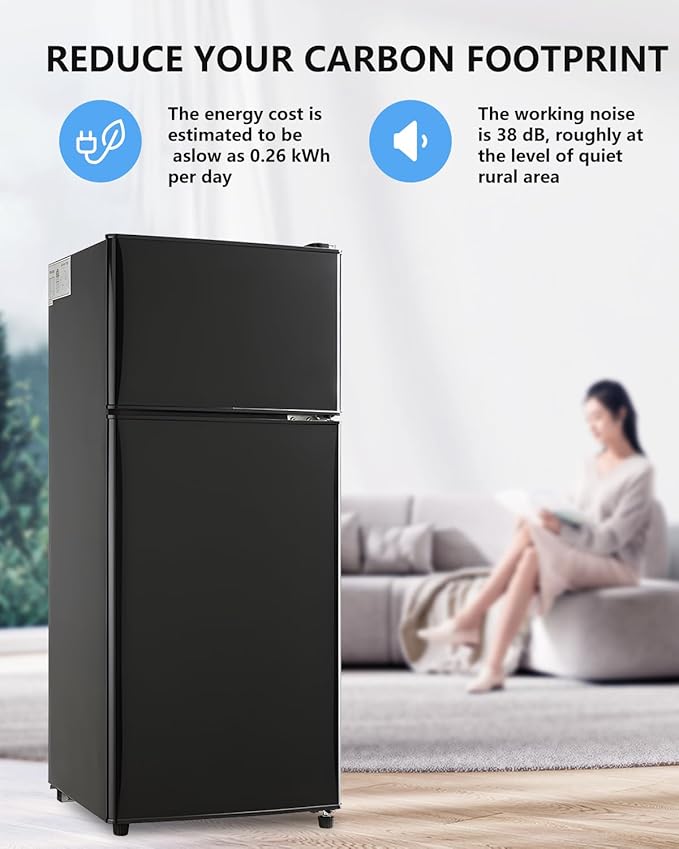 EUASOO FLS-80-BLACK Refrigeration, Black