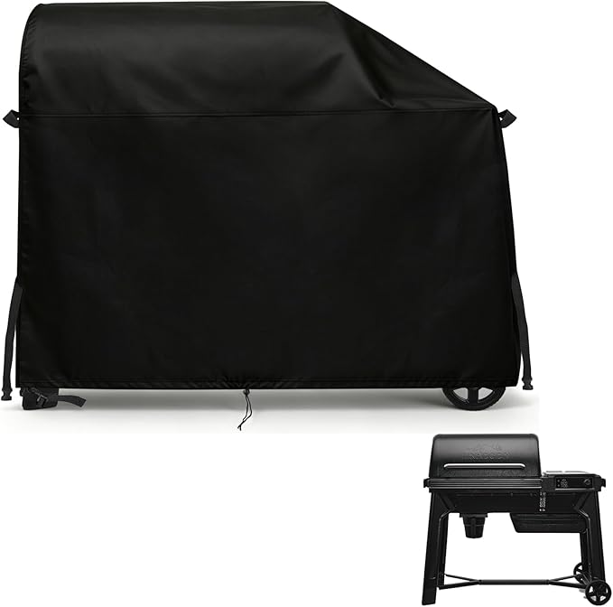 TheElves Grill Cover for Traeger Woodridge 860 TFB86MLH BAC761, 52" Outdoor Grill Covers Waterproof Heavy Duty for Outdoor Pellet Grill and Smoker - 52" W x 28" D x 46" H