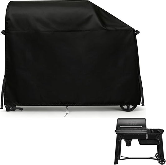 TheElves Grill Cover for Traeger Woodridge 860 TFB86MLH BAC761, 52" Outdoor Grill Covers Waterproof Heavy Duty for Outdoor Pellet Grill and Smoker - 52" W x 28" D x 46" H