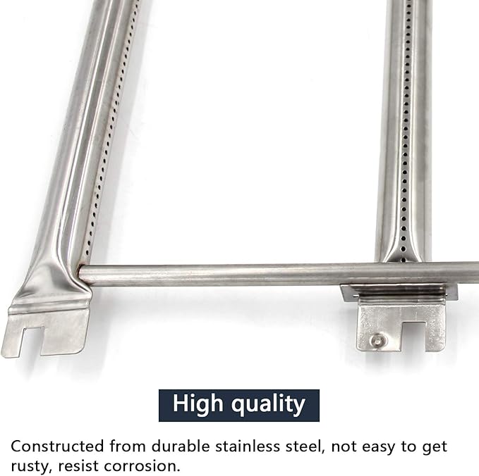 Hongso 13-Pcs Stainless Steel Flavorizer Bars and Burner Tube Kit Replacement for Weber Genesis I - IV, Genesis 1000-5000, Genesis Platinum I & II, with Side Control Panel, 5 pcs 23-3/8" 8 pcs 15-7/8"