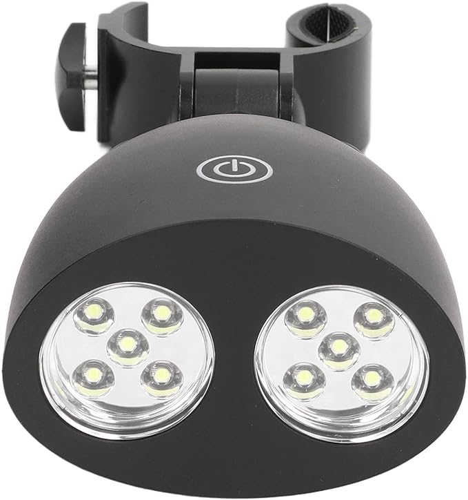 Barbecue Light, 3 Light Gears Adjustable CShaped Clamp Grill Light 10 LED Lights with Screwdriver for Night Walks