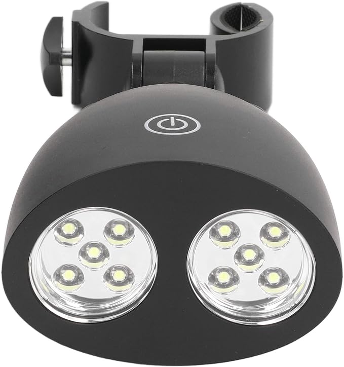 Portable BBQ Lamp with Adjustable Clamp, 10 LED Lights, Touch Switch Design for Charcoal and Gas Electric Grill