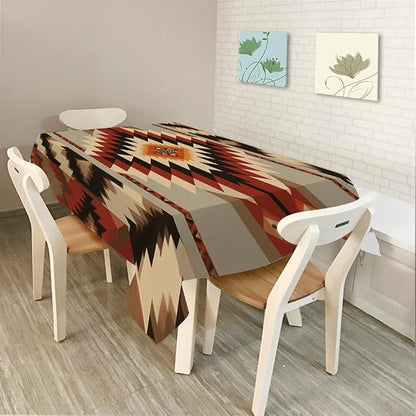 Moslion Snow Landscape Tablecloth Rectangle Tablecloth for Kitchen 52x70 Inch