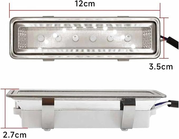 Range Hood Lights Aluminum-alloy 1.5W DC12V Ceiling Mounted LED Cold Light Lamp For Hoods Replacement Kitchen Accessories