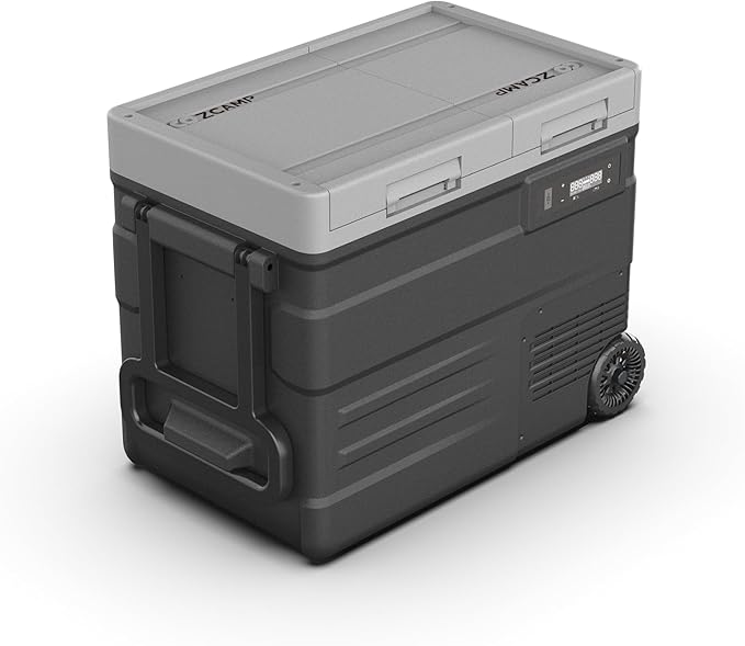 UD45 12V Car Refrigerator,Dual Zone Car Fridge with Wheels,42QT(40.5L) Electric Cooler Portable Freezer,12 Volt Refrigerator -4℉~68℉,12/24V DC 100-240V AC for Camping, Travel, Truck, RV