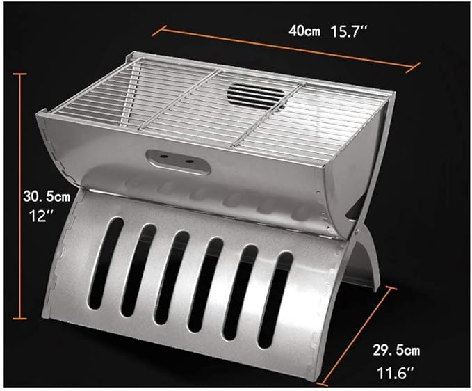 IRYZE Portable Charcoal Grill Portable Charcoal Grill Tabletop BBQ Grill Folding Small Barbecue Grill for Outdoor Grilling Camping BBQ Grill for Outdoor