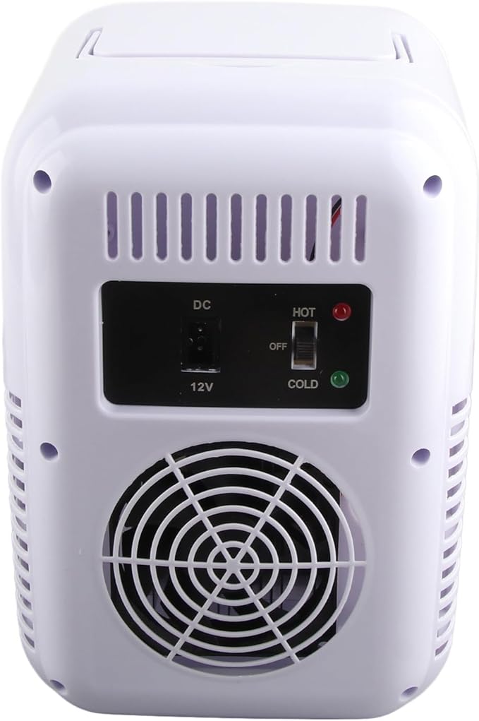 Portable Mini Fridge, 50W Monocrystalline Solar Panel DC18V Solar Powered Car Refrigerator, Fast Cooling Compact Freezer with Battery Box Connector Cable for Camping Outdoor