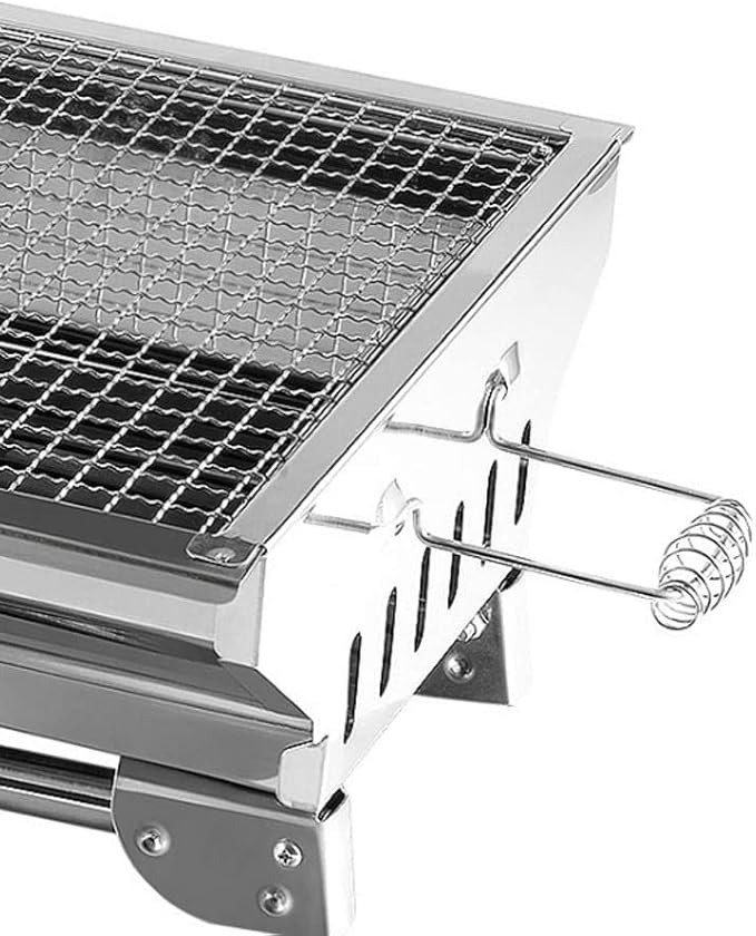 Charcoal Grills BBQ Grill Charcoal Barbecue BBQ Stove Portable Charcoal Grill Heavy Duty Stainless Steel Barbecue Folding Camping Grill Charcoal Grill Cooking