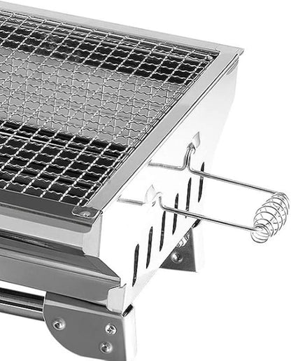 Charcoal Grills BBQ Grill Charcoal Barbecue BBQ Stove Portable Charcoal Grill Heavy Duty Stainless Steel Barbecue Folding Camping Grill Charcoal Grill Cooking