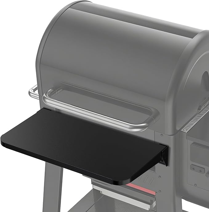 Stanbroil Folding Front Shelf for Weber Searwood 600 Pellet Grill, Grill Accessories to Add Work Space, Food Prep and Storage, 22.7" L X 12" W