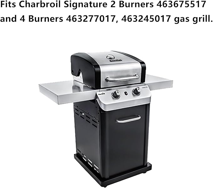 Hongso 18 3/16" x 9 1/4" Porcelain-Enameled Grill Grates 463675517 for CharBroil Signature 2 Burners, 4 Burners 463277017 463245017 Models, Cooking Grids G470-0002-W1, 2 Packs
