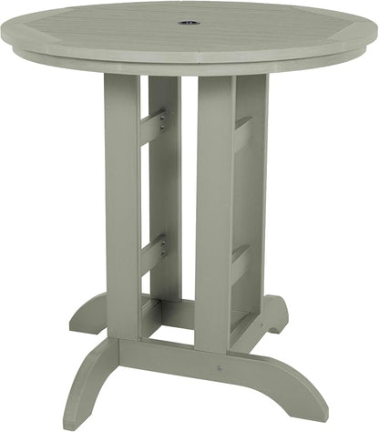 highwood AD-CNA36-EUC Hamilton 3 Piece Round Counter Dining Set, Eucalyptus