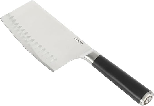 Babish 6.5-Inch Forged Cleaver Knife – High-Carbon 1.4116 German Steel Full Tang Kitchen Knife for Heavy-Duty Chopping and Slicing