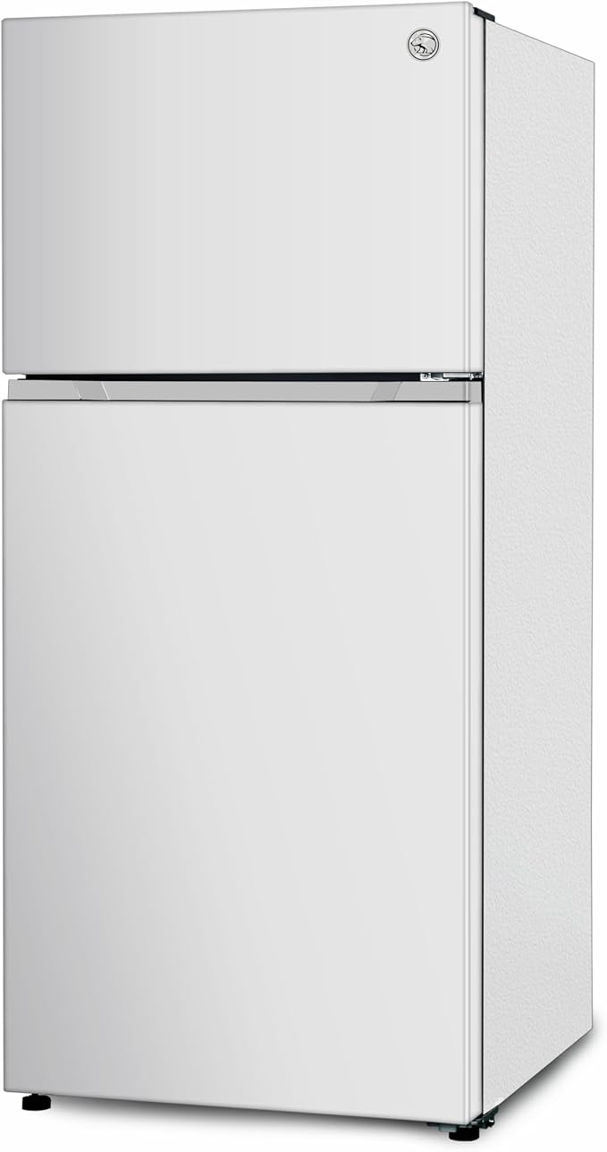 Commercial Cool 18 Cu. Ft. Top Mount Refrigerator with Freezer, 2-Door Refrigerator with Top Freezer and Adjustable Temperature Control, Ice Maker Ready, Energy Star Certified, White | 2-Door Refrigerator with Top Freezer, Adjustable Temperature Contro...