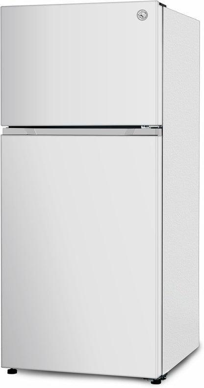 Commercial Cool 18 Cu. Ft. Top Mount Refrigerator with Freezer, 2-Door Refrigerator with Top Freezer and Adjustable Temperature Control, Ice Maker Ready, Energy Star Certified, White | 2-Door Refrigerator with Top Freezer, Adjustable Temperature Contro...