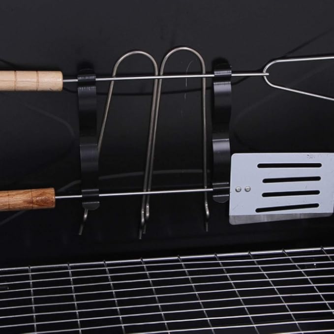 Portable Charcoal Barbecue Grill, Folding Stainless Steel Outdoor Home Kitchen Camping Cooking Tool Accessories