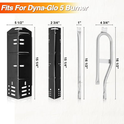 Grill Parts for Dyna-Glo 5 Burner DGH474CRP DGH483CRP DGH485CRP,70-02-411 Heat Tent for DGH483CRP,Grill Burner for Dyna-Glo 4 Burner DGH450CRP,3 Burner DGH373CR, Grill Repair Kit for Dyna-Glo Grill