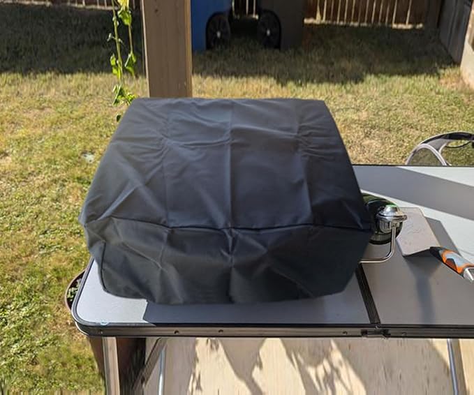 ZJYWSCH Cover for Blackstone 17 inch Tabletop Griddle with Hood 1814 1900 Outdoor Waterproof Black Stone 17" Table Top Griddle Cover 1933 2143 2273 2339 600D Heavy Duty