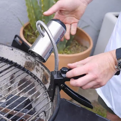 BBQ Dragon Charcoal Starter Fan — Lights Charcoal in 10 Minutes | Cordless Variable Speed Fire Blower for Grills, Smokers, Fire Pits, Fireplaces & Campfires