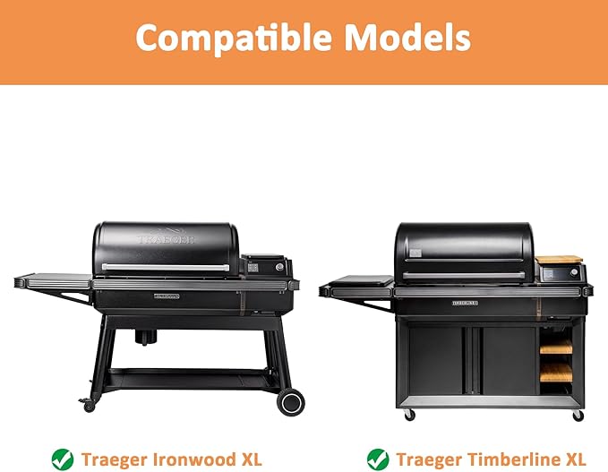 AJinTeby Folding Front Shelf for Traeger Timberline XL and Ironwood XL with Pal Rail System, BAC605 P.A.L. Pop-and-Lock Front Shelf for Traeger Grill