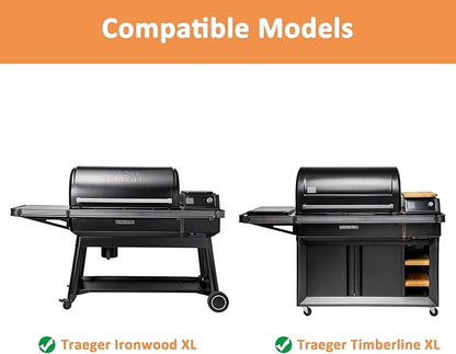 AJinTeby Folding Front Shelf for Traeger Timberline XL and Ironwood XL with Pal Rail System, BAC605 P.A.L. Pop-and-Lock Front Shelf for Traeger Grill