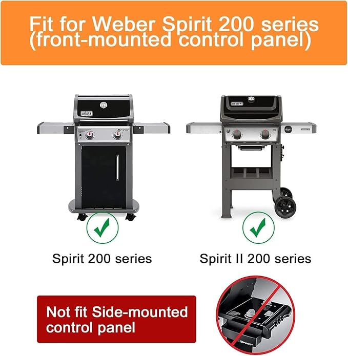 Hisencn 7635 Flavorizer Bars, 69785 Grill Burner for Weber Spirit I & II 200 with Front Control, Spirit E210 E220 S210 S220, for Weber 15.3 Inch Flavor Bars, 7642 Grill Igniter