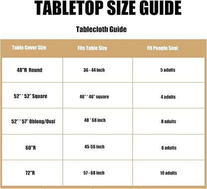 LUSHVIDA Round Waterproof Table Cover Elastic Vinyl Fitted Tablecloth Elastic Edged Plastic Table Cloth (Ivory, Best for Up to 36"-44" Round)