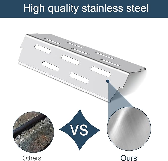 Heat Deflectors for Weber Genesis II E-410, S-410, LX E-440, S-440 (304 Stainless Steel, ES/410 * 4)