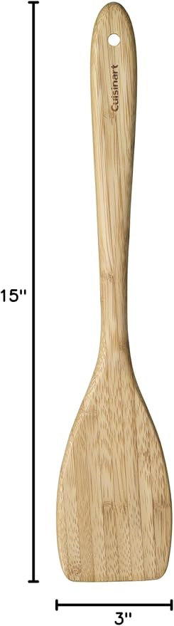 Cuisinart GreenGourmet Bamboo Solid Turner, 15" x 3" x 0.9"